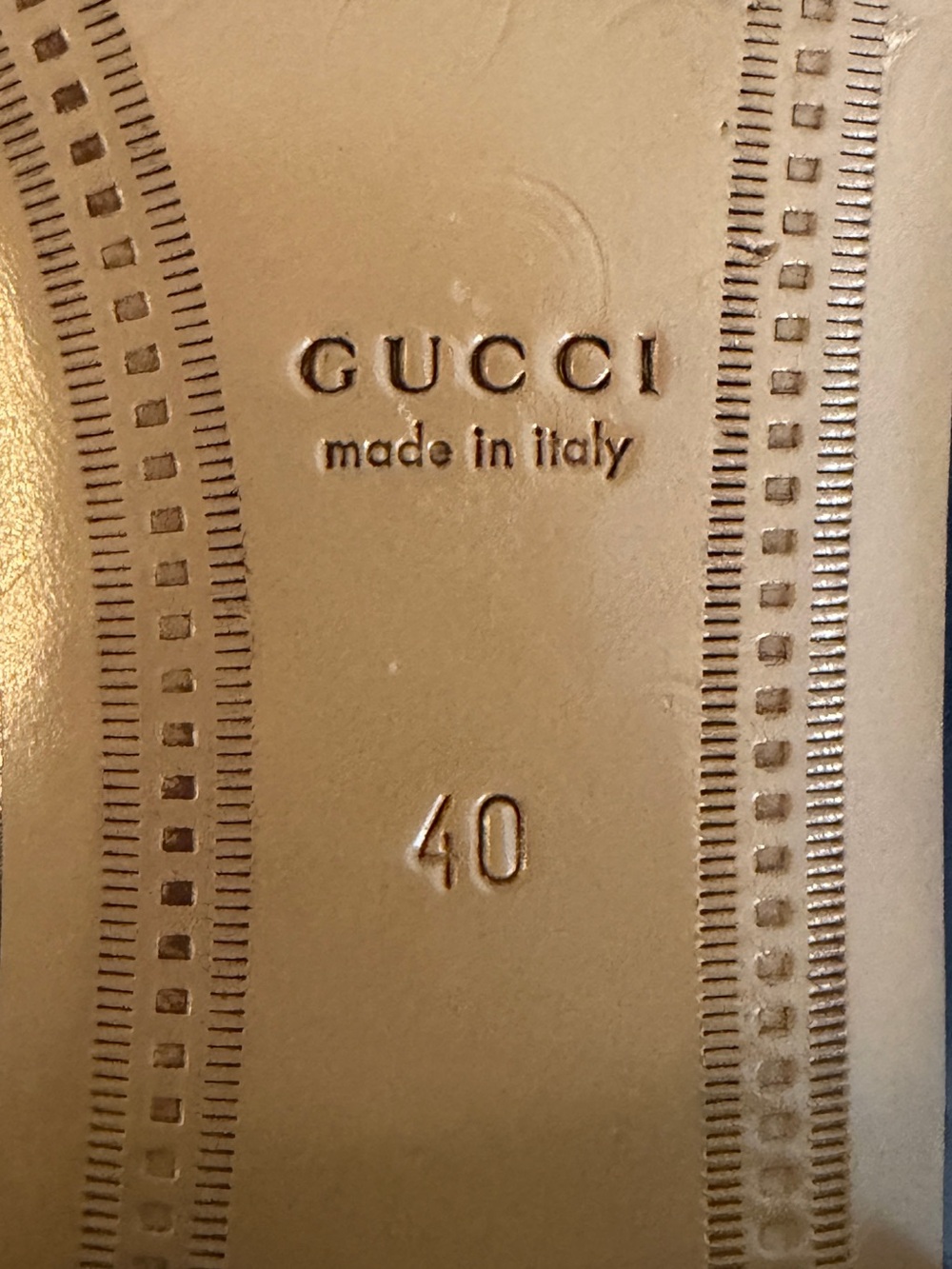 GUCCI JORDAAN HORSEBIT LOAFER BEIGE GG SIGNATURE TAN LEATHER TRIM 40 / 10 US - Picture 11 of 11